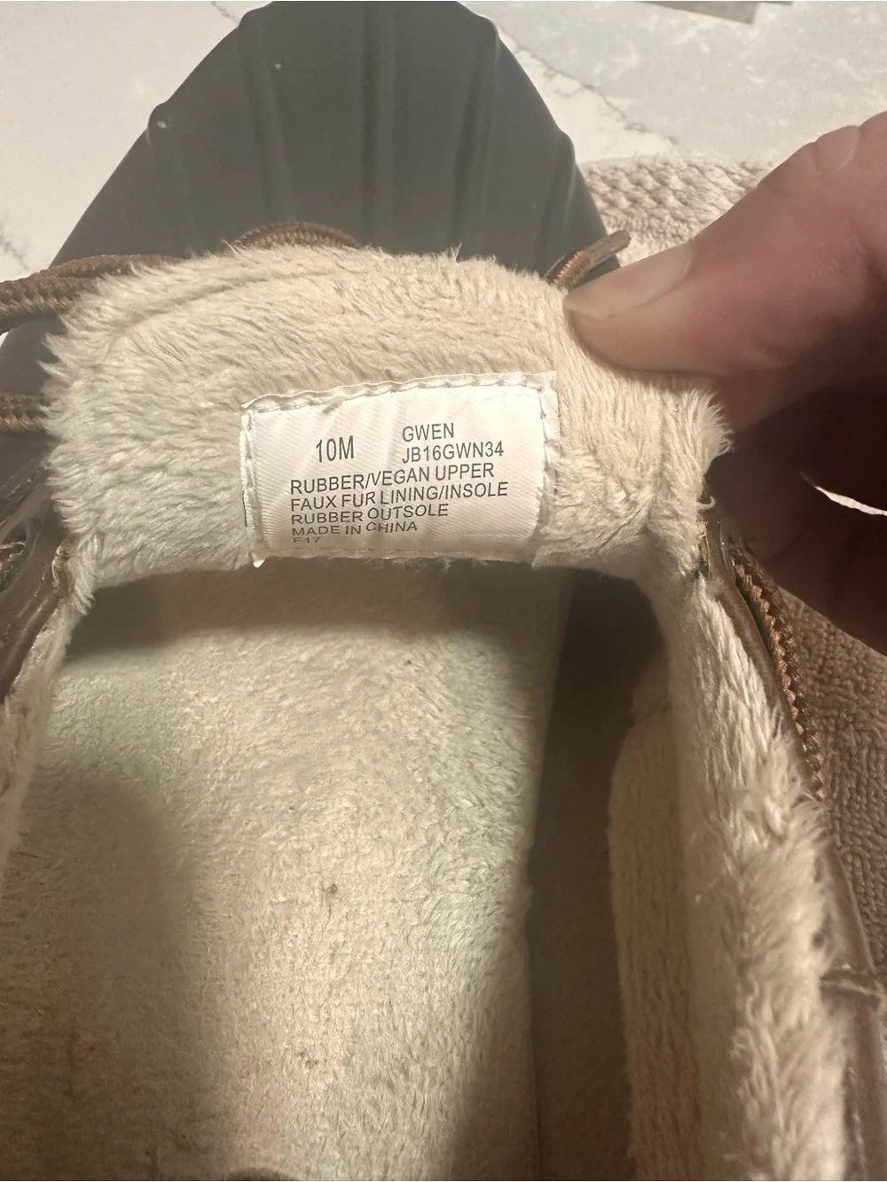 JBU Brown and Tan Leather-Lined Rain Moccasin Boots